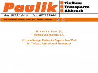 paulik-tiefbau.de Webseite Vorschau