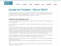 europeforfreedom.org Webseite Vorschau