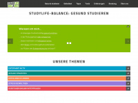 studylife-balance.de Webseite Vorschau