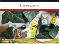 lederzauberin.com Webseite Vorschau