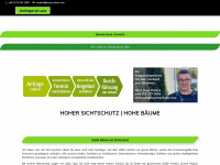 baumschule-hoher-sichtschutz.de Webseite Vorschau