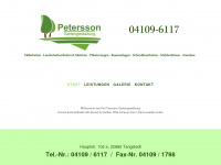 garten-petersson.de Webseite Vorschau