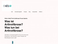 arthrofibrose.at Webseite Vorschau