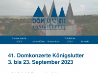 domkonzerte.org Webseite Vorschau