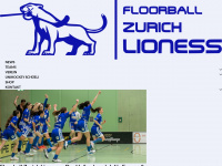 floorball-lioness.ch Webseite Vorschau