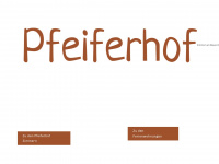 pfeiferhof.at Webseite Vorschau