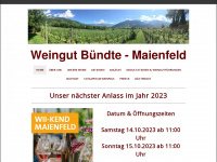 buendte-weine.ch Webseite Vorschau