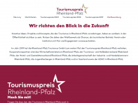 tourismuspreis-rheinland-pfalz.de Webseite Vorschau