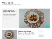 alinas-salate.com Webseite Vorschau