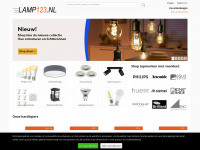 lamp123.nl Webseite Vorschau