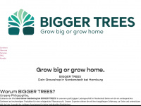 bigger-trees.de Webseite Vorschau