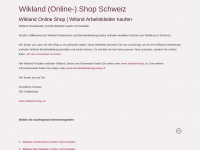 wikland-online-shop.ch Webseite Vorschau