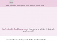 professional-office-management.ch Webseite Vorschau