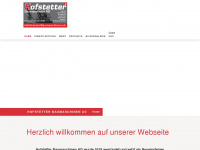 hofstetterbaumaschinen.ch Webseite Vorschau