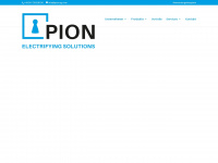 pion-ag.com Webseite Vorschau
