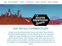 kulturabenteuer-luzern.ch Webseite Vorschau