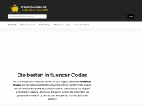 influencer-codes.net Webseite Vorschau