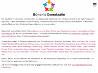 buendnis-demokratie.de Webseite Vorschau