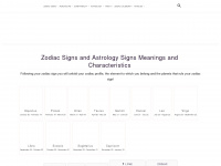 zodiacsign.com Webseite Vorschau