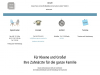 kleene-grosse-zaehne.de Webseite Vorschau