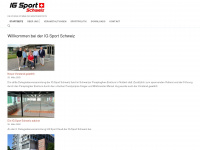 ig-sport-schweiz.ch Webseite Vorschau