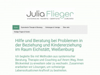 julia-flieger.de Webseite Vorschau
