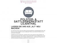 polster-und-sattlerwerkstatt-lilienthal.de Webseite Vorschau