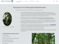 ruhewald-fuerstengrab.de Webseite Vorschau