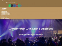 dj-petar.ch Webseite Vorschau