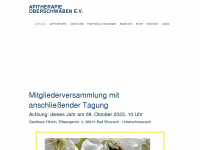 apitherapie-oberschwaben.de Webseite Vorschau