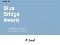 bluebridgeaward.at Webseite Vorschau