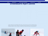 snowboardalpin-davos.ch Webseite Vorschau