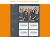 praxisgemeinschaft-anaesthesie.de Webseite Vorschau