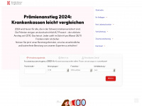 krankenkassevergleich.ch Webseite Vorschau