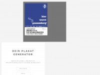 plakat-generator.de Webseite Vorschau