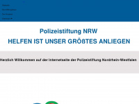 nordrhein-westfälische-polizeistiftung.de Webseite Vorschau