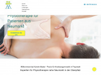 krankengymnastik-mader.de Webseite Vorschau