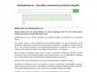 rechtslexikon.eu Webseite Vorschau