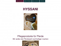 hyssani.be Webseite Vorschau