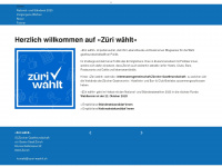 zueri-waehlt.ch Webseite Vorschau