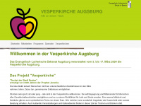 vesperkirche-augsburg.de Webseite Vorschau