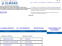elmako.de Webseite Vorschau