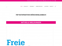 fdp-mg-fraktion.de Webseite Vorschau