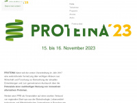 proteina-conference.de Webseite Vorschau