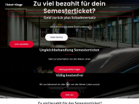 ticket-klage.at Webseite Vorschau