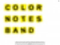 color-notes-band.de Webseite Vorschau