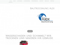 bautrocknung-alex.de Webseite Vorschau