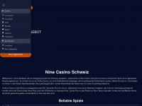 nine-casino.ch Webseite Vorschau