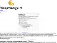 strompreisverglei.ch Webseite Vorschau