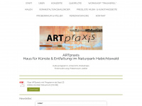 artpraxis.eu Webseite Vorschau